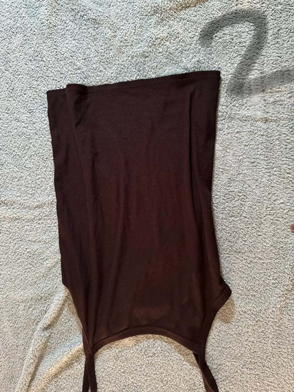 No Boundaries Brown Ribbed Tank Top Size M‎ (7-9)